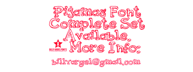 Pijamas - Chunky & 3d Free Font